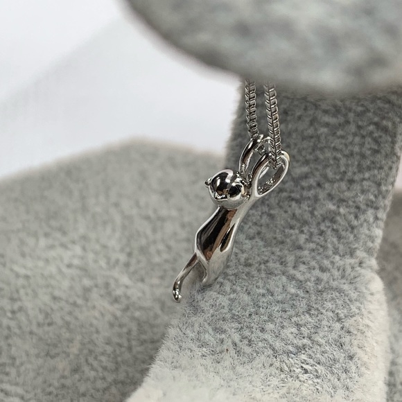 🌟Sterling Silver 925 Necklace Cat - Picture 7 of 8